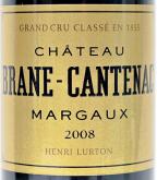 Chateau Brane Cantenac - Margaux 2008 (750)