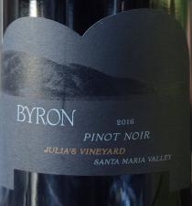 Byron - Julia's Vineyard Pinot Noir 2016 (750ml) (750ml)