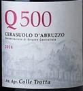 Colle Trotta - Q 500 Cerasuolo D'abruzzo 2016