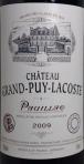Chateau Grand Puy Lacoste - Pauillac 2009