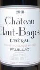 Chateau Haut Bages Chapelle Liberal - Pauillac 2018