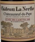Chateau La Nerthe - Chateauneuf-du-Pape Cuvee Des Cadettes 1989